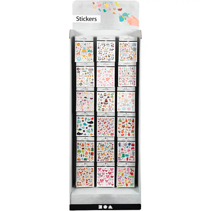 Gulvdisplay Creativ Company med Klistremerker 432 stk
