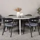Spisegruppe Venture Home Break Ø150 cm med 6 Slit Stoler