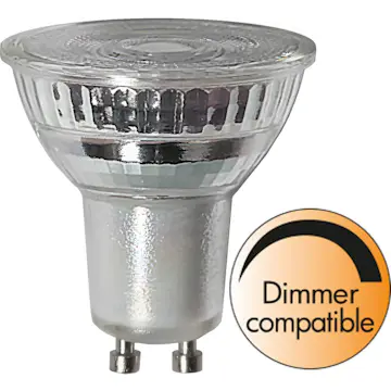 LED-Lampe Star Trading GU10 MR16 Spotlight Glass Dimbar 3,6W 4000K