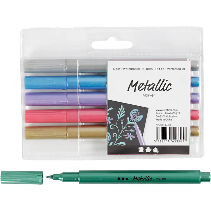 Tusj Creativ Company Metallicfarger 2-4 mm