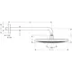 Hoveddusj Hansgrohe Raindance Select S 300 2-jet for Veggmontert