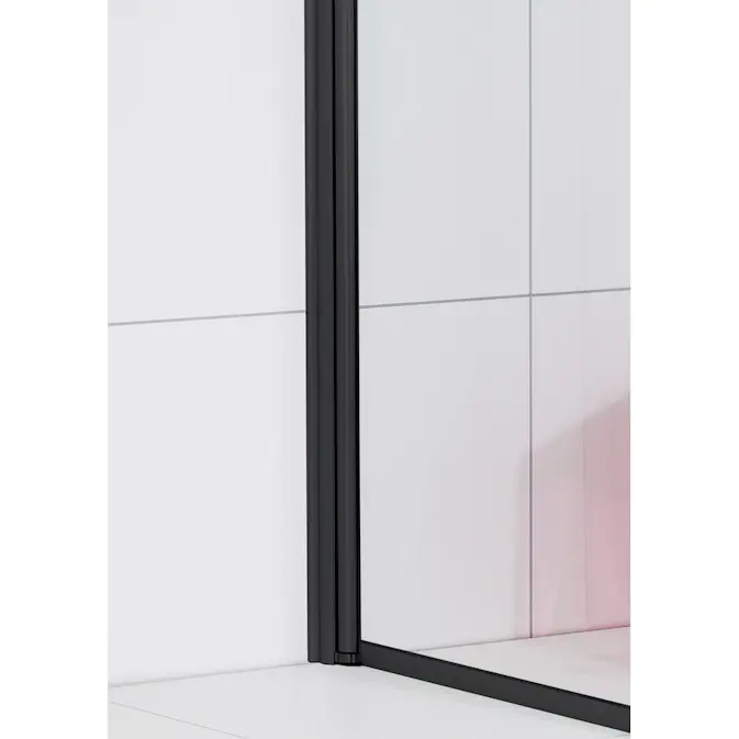 Veggprofil Noro For Dusjvegg Frost 115 Svart