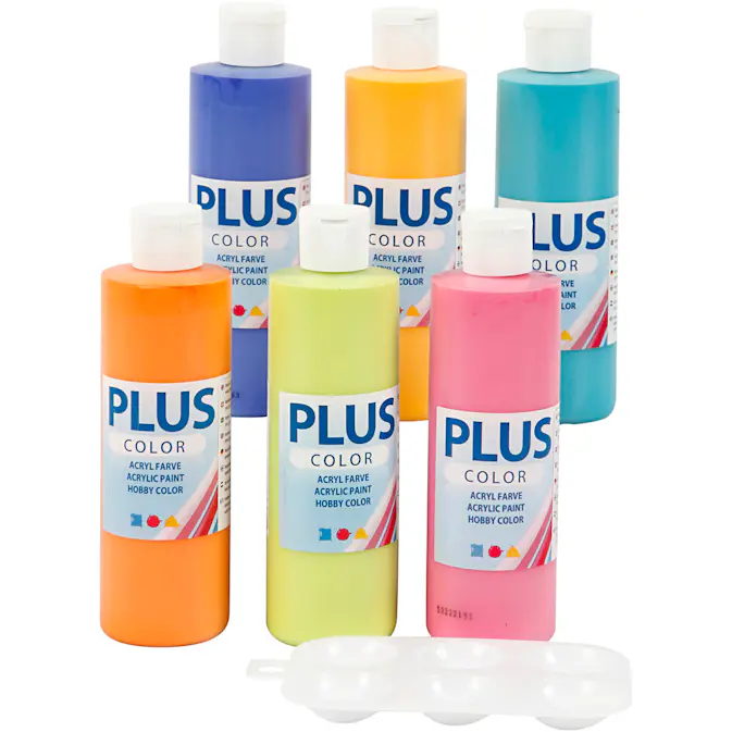 Hobbyfarge Creativ Company Plus Color Fargerik 6x250 ml/1 Pk