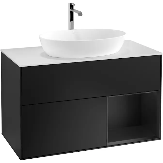 Tvättställsskåp Villeroy & Boch Finion med 2 Lådor Hylla och Bänkskiva för Fristående Tvättställ från Artis & Collaro