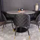 Spisegruppe Venture Home Razzia med 4 Velvet Stoler Skinn
