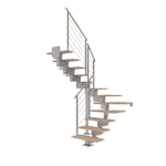 Hovedtrapp Dolle Dubai Eik Hvitoljet 1/2-Sving Design