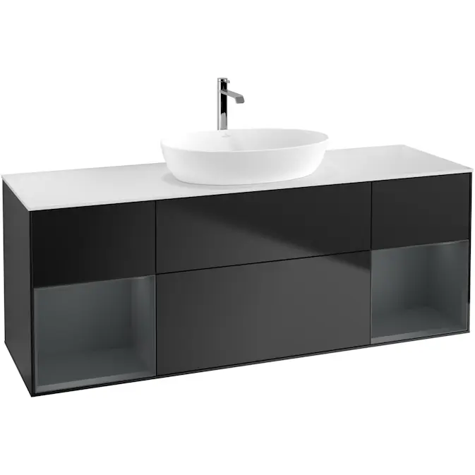 Tvättställsskåp Villeroy & Boch Finion med Två Hyllor och Bänkskiva för Fristående Tvättställ från Artis & Collaro