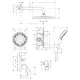 Takdusjsett Hansgrohe Crometta S 240 for innbygging 1jet