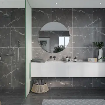 Baderomspanel Fibo Black Marble 2272-M6060S