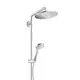 Takdusjsett Hansgrohe Croma Select S 280 Air 1jet Showerpipe med Badekarbatteri