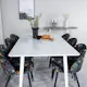Spisegruppe Venture Home Pobbie med 6 Valentina Stoler Polyester