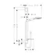 Duschset Hansgrohe Raindance Select E 120 Vit/Krom