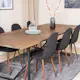 Spisegruppe Venture Home Peo med 6 Pobbie Stoler Polyester