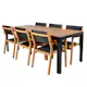 Spisegruppe Venture Home Bois med 6 Velle Stoler