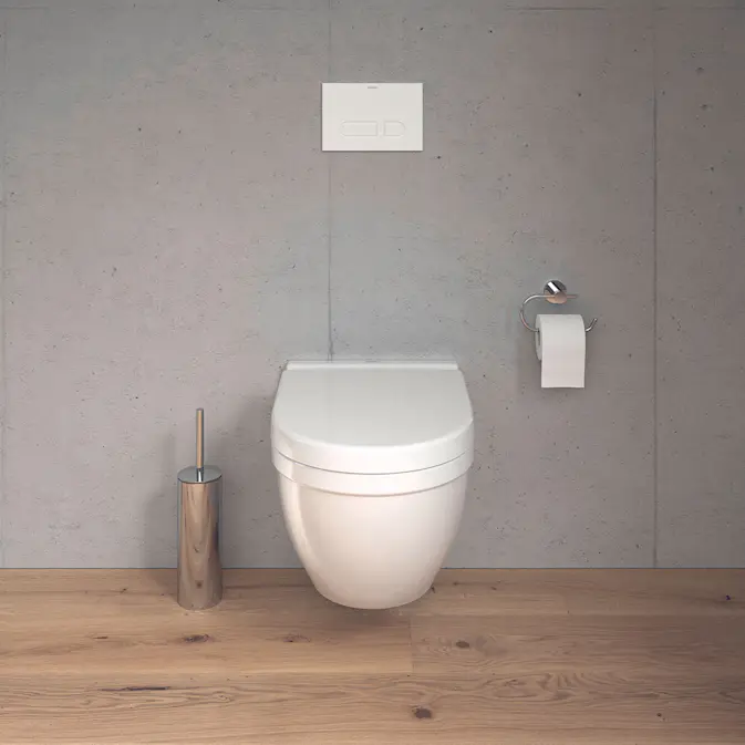 Vegghengt Toalett Duravit Starck 3 Rimless med Toalettsete