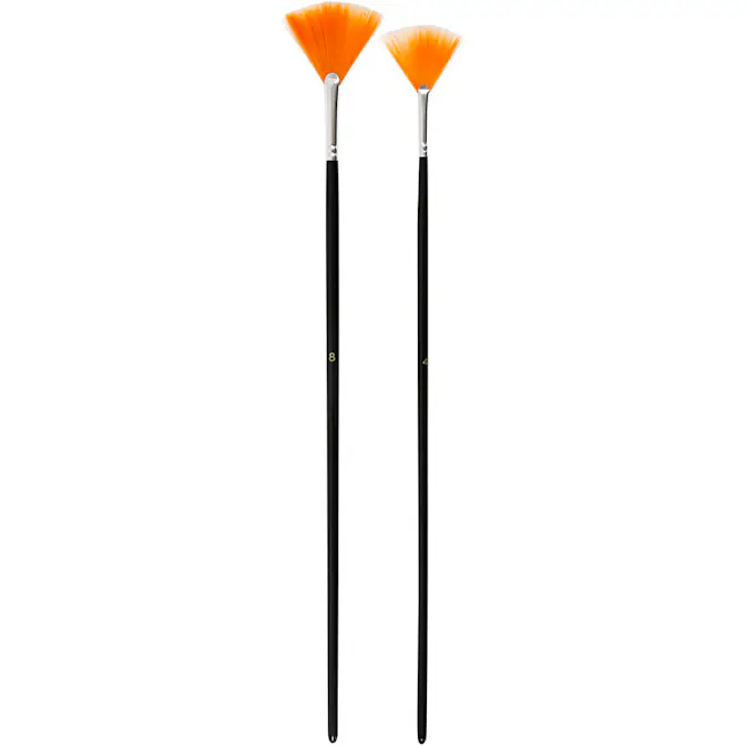 Pensler Creativ Company Gold Line Vifte Nr 4+8 Lange Skaft 2 Stk/1 Pk
