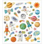 Klistremerker Creativ Company Verdensrommet 15x16,5 cm