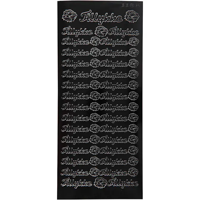 Stickers Creativ Company Tillykke 10x23 cm