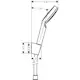 Hånddusj Hansgrohe Crometta 1jet Porter Set