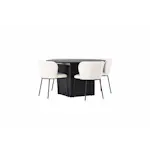 Spisegruppe Venture Home Matilda med 4 Edina Stoler