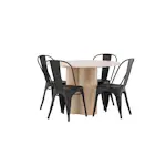 Spisegruppe Venture Home Olivia Natur med 4 Tempe Stoler