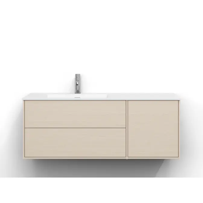 Tvättställsskåp Svedbergs Epos 120x45 med 2+1 Lådor