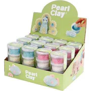 Modelleringsmateriale Creativ Company Pearl Clay Ass Farger 12 Sett/1 Pk