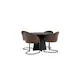 Spisegruppe Venture Home Bootcut Ø110 cm med 4 stk Evening Stoler