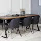 Spisegruppe Venture Home Jane med 6 Valentina Stoler Polyester