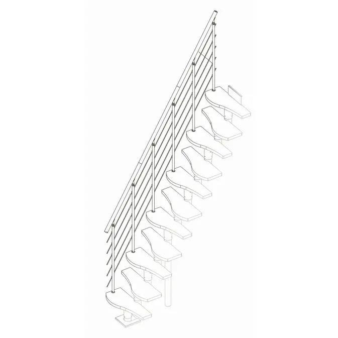 Ekstra Trapperekkverk Dolle Shape6 Eik Oljet
