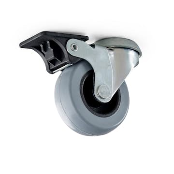 Møbelhjul Habo med Sentrumshull/Brems