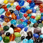 Glassperlemiks Creativ Company Ass Farger Str 7-18 mm Hullstr 1 mm 1000 g/1 Pk