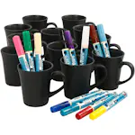Materielllsett Creativ Company Mal Svarte Krus Ass Farger 1 Sett
