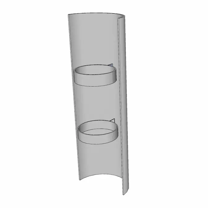 Varmeskjold Landy Vent 850 mm