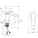 Servantbatteri Hansgrohe Vivenis 80 Waterfall