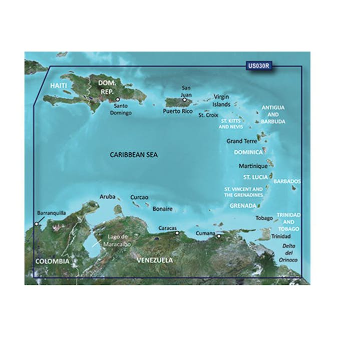 Sjøkart Garmin BlueChart g3 Nord- og Sydamerika