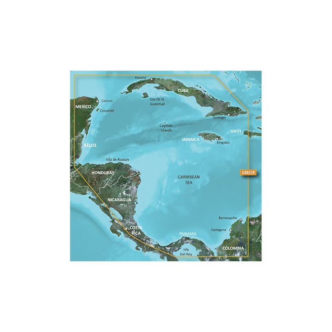 Sjøkart Garmin BlueChart g3 Nord- og Sydamerika