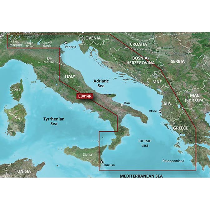 Sjøkart Garmin BlueChart g3 Europa