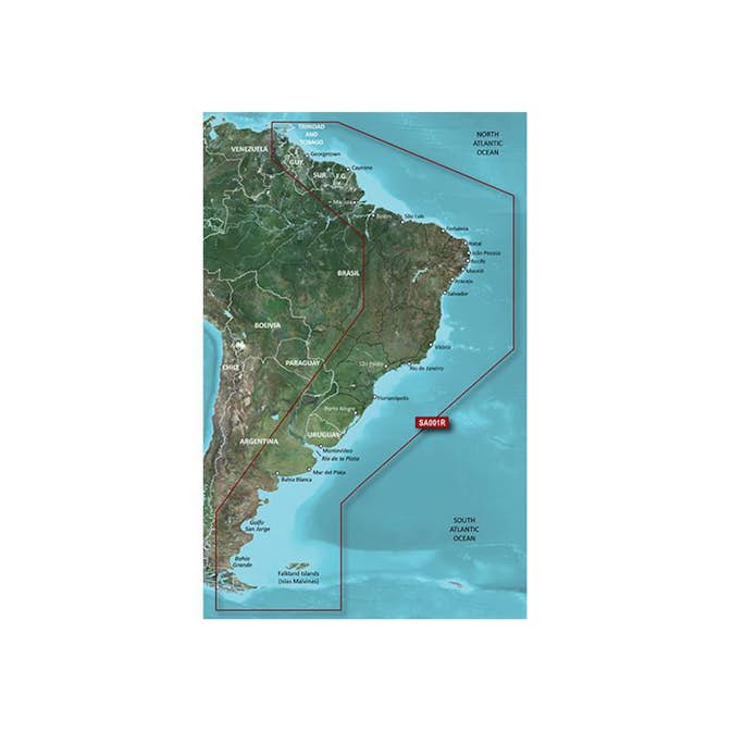 Sjøkart Garmin BlueChart g3 Nord- og Sydamerika