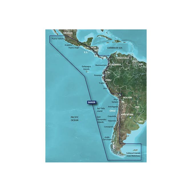 Sjøkart Garmin BlueChart g3 Nord- og Sydamerika