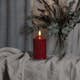 Kubbelys Star Trading Flamme LED Rød