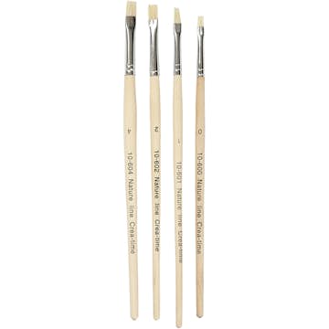 Pensler Creativ Company Natur Line Nr 00-1-2-4 Korte Skaft 4 Stk/1 Pk