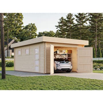 Garasje Palmako Rasmus 19 m2 med Dobbel Treport