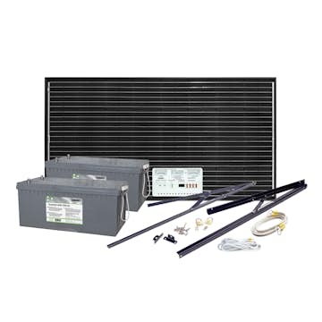 Solcelleanlegg Sunwind 185W 2 x AGM 260At