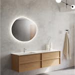 Speil Korsbakken Bad Organic 85 cm med Lys