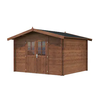 Bod Palmako Valentine 9,3 m² Komplett Hytte med Saltak