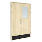 Boddør Palmako 18° Dobbel 130x200 H med Vindu