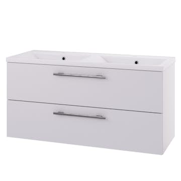 Servantskap Linn Bad Ingrid Dobbel 120 cm med 2 Skuffer