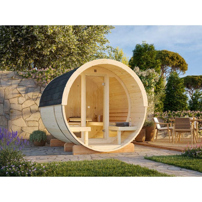 Badstuhus Palmako Anita 1,3 + 0,7 m2 m/Glassfront