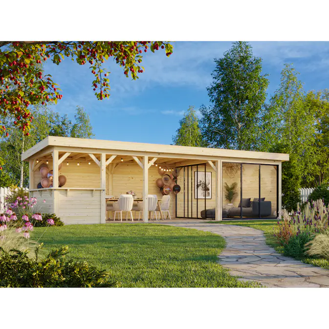 Hagestue Palmako Lenna 24,9 m2 Set 415 Slide